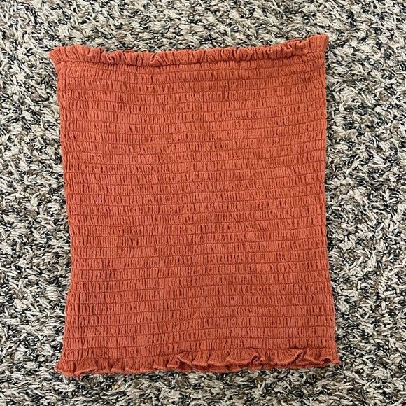 Love Tree Tops - Love tree orange crop top large womens shirt